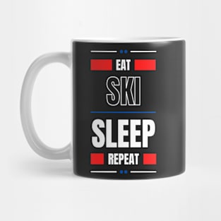 Eat Sleep Ski Repeat Mug